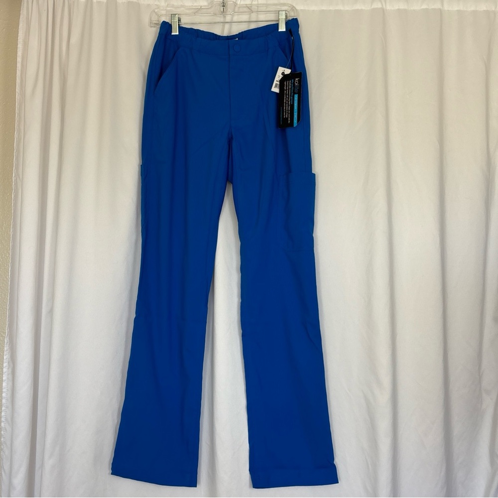 NWT Koi Lite Scrub Pants Sz Small Slim Fit Mechanical Stretch Blue